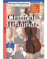 Master Play Along Cello #2 Classical Highlights