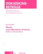 Gert Schäfer • Macht und öffentliche Freiheit