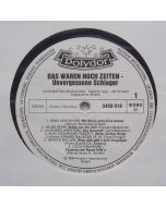 Das waren noch Zeiten • Unvergessene Schlager LP