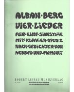 Alban Berg (1885-1935) • Vier Lieder für eine Singstimme Opus 2