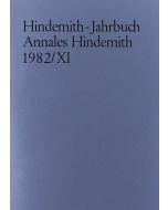 Hindemith-Jahrbuch • Annales Hindemith 1982 / XI