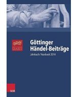 Göttinger Händel-Beiträge • Jahrbuch/ Yearbook 2014