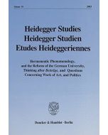 Heidegger Studies • Heidegger Studien • Etudes Heideggeriennes • Vol. 19