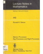 Ronald K. Getoor • Markov Processes