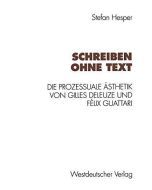 Stefan Hesper • Schreiben ohne Text