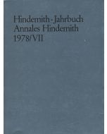 Hindemith-Jahrbuch • Annales Hindemith 1978 / VII