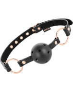 BEGME - BLACK EDITION BALLKNEBEL VEGANES LEDER