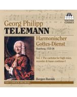 Georg Philipp Telemann (1681-1767) - Harmonischer Gottesdienst Vol.1 (Kantaten für hohe Stimme, Blockflöte, Bc / Hamburg 1725/26) CD