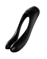 SATISFYER - CANDY CANE FINGERVIBRATOR SCHWARZ