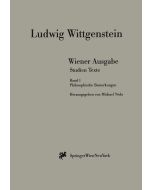 Ludwig Wittgenstein • Philosophische Bemerkungen