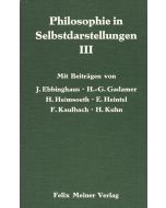 Philosophie in Selbstdarstellungen III