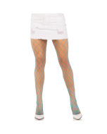 LEG AVENUE - DIAMOND-NETZSTRUMPFHOSE BLAU
