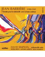 Jean Barrière (1705-1747) • 7 Sonates pour le Violoncelle CD