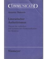 Annette Simonis • Literarischer Ästhetizismus