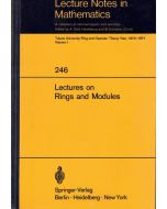 Lectures on Rings and Modules