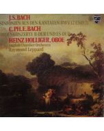 Bach (1685-1750) • Sinfonien aus den Kantaten BWV 12 und 21 LP • Heinz Holliger