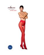 PASSION - TIOPEN 008 ROTE STRUMPFHOSE 1/2 30 DEN