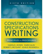 Construction Specifications Writing: Principles and Procedures