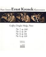 Ernst Krenek (1900-1991) • Piano Sonatas CD • Geoffrey Douglas Madge