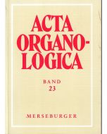 Acta Organologica, Band 23