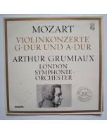Mozart (1756-1791) • Violinkonzerte G-Dur und A-Dur LP • Arthur Grumiaux