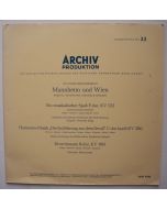 Mannheim und Wien • Wolfgang Amadeus Mozart LP