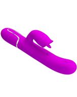 PRETTY LOVE - KANINCHENVIBRATOR MIT LECKENDEM FUCHSIA