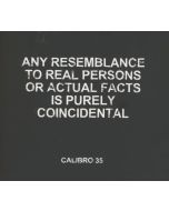 Calibro 35 - Any Resemblance To Real Persons Or... CD