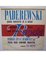 Ignacy Jan Paderewski (1860-1941) • Piano Concerto in A minor LP • Barbara Hesse-Bukowska