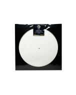 Schallplatten-Matte Slipmat (Leder weiß) ZUB