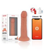 ONINDER - MITTLERER BOGOTÁ-VIBRATORDILDO MIT 9 GESCHWINDIGKEITEN NATÜRLICH 20 CM -O- 4.2 CM - KOSTENLOSE APP