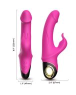 ARMONY - METEROR DILDO VIBRATOR RABBIT ROTATOR FUCHSIA