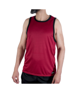 MACHO - CMV003 MAROON GYM T-SHIRT L/XL