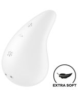 SATISFYER - DEW DROP VIBRATOR AUFLEGEN WEISS