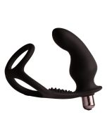 ROCKS-OFF - RO-ZEN RRO ANAL PLUG MIT VIBRIERENDEM PENISRING SCHWARZ