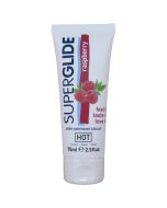 HOT - SUPERGLIDE ESSBARER GLEITMITTEL AUF WASSERBASIS, HIMBEERE, 75 ML