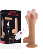 CYBER SILICOCK - FERNBEDIENUNG REALISTISCH MR JOHN 23.88 CM -O- 4.3 CM