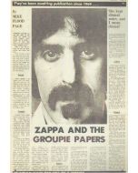 Zappa and the Groupie Papers Blechschild | Tin Sign