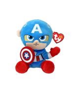 Ty 44002 - Marvel Captain America - Plüschfigur Soft - 15 cm