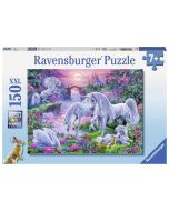 Einhörner im Abendrot - XXL Puzzle 150 Teile