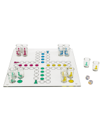 Ludo - Glas-Trinkspiel - 31 x 31 cm