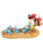 Schlümpfe am Strand - Schlumpfine & Baby - Deko-Figur