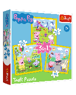 Peppa Pig Ein schöner Tag - Puzzle 3in1 20-50 Teile