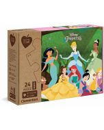 Clementoni 20257 - Princess - 24 Teile Puzzle - Special Series Puzzle - Maxi Play for Future