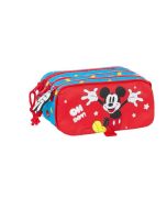 Mickey Mouse - Mäppchen mit 3 Fächern - 21 cm