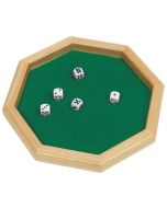 goki Holz-Würfelteller mit 5 Würfeln